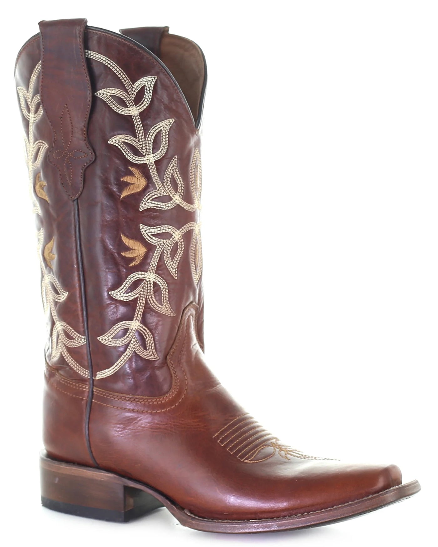 Circle G Women's Floral Embroidery Boot-CLEARANCE-NO RETURNS