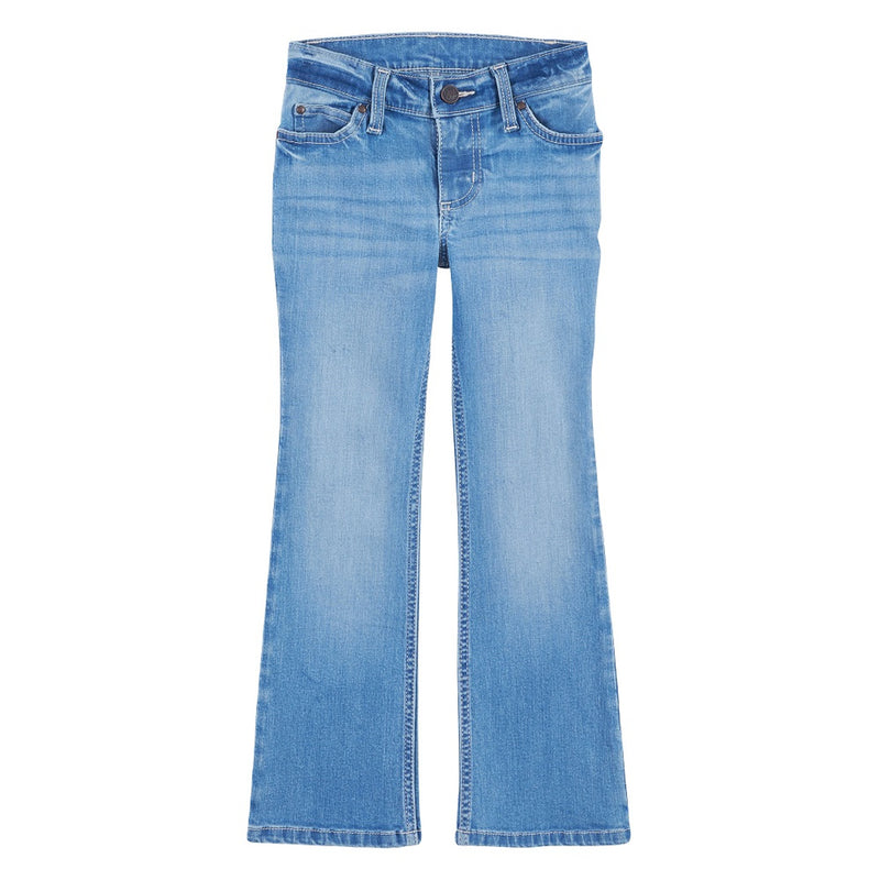 Wrangler Girl's Mid Light Wash Bootcut Jeans