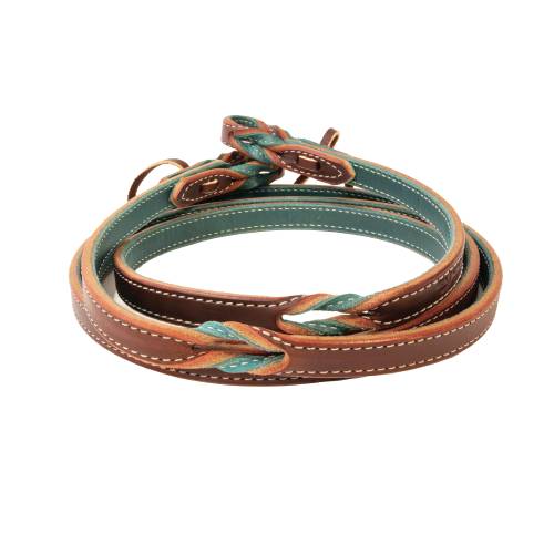 Professional's Choice Twist Emerald Burgundy Roping Rein
