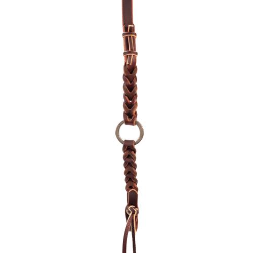 Professional's Choice 5/8"Burgundy Bleeding Heart Ring Roping Rein