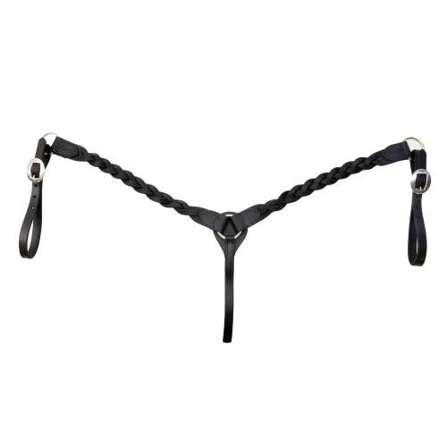 Professional's Choice Black Infinity Braid Breast Collar