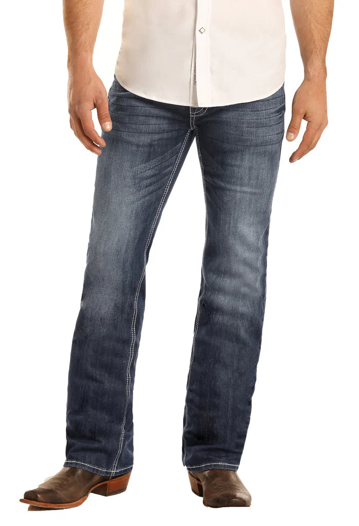 Rock & Roll Denim Men's Pistol Straight Leg Jeans