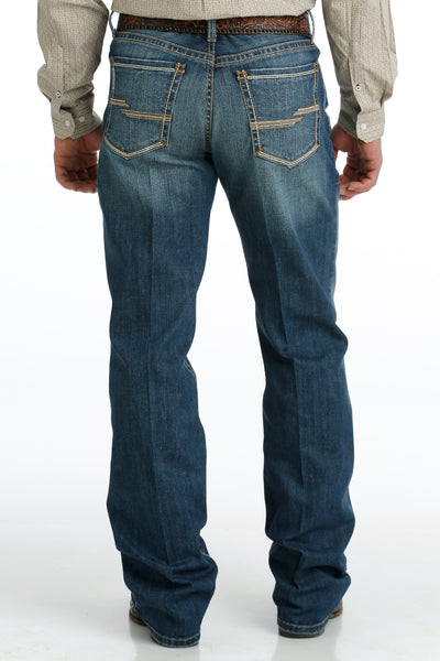 Cinch Men's Dark Stonewash Relaxed Fit Grant Jeans