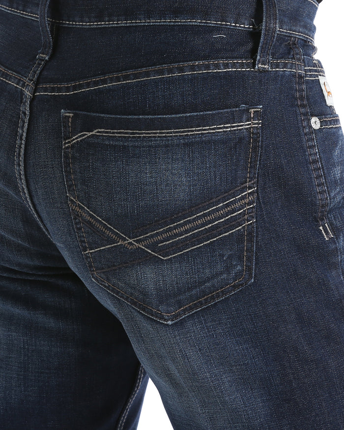 Cinch Men's Ian Stretch Slim Fit Dark Stonewash Jeans