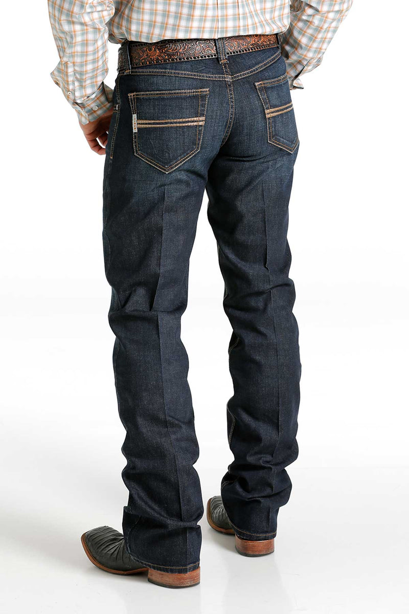 Cinch Men's Carter 2.0 Rinse Indigo Relaxed Bootcut Jeans