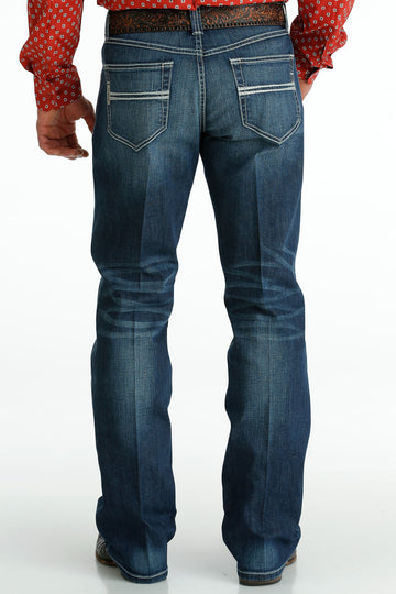 Cinch Men's Carter 2.0 Relaxed Bootcut Jeans-Dark Stonewash