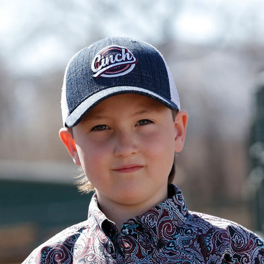 Cinch Boy's Navy Trucker Ball Cap