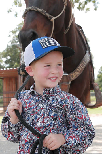 Cinch Boy's Flag Patch Ball Cap