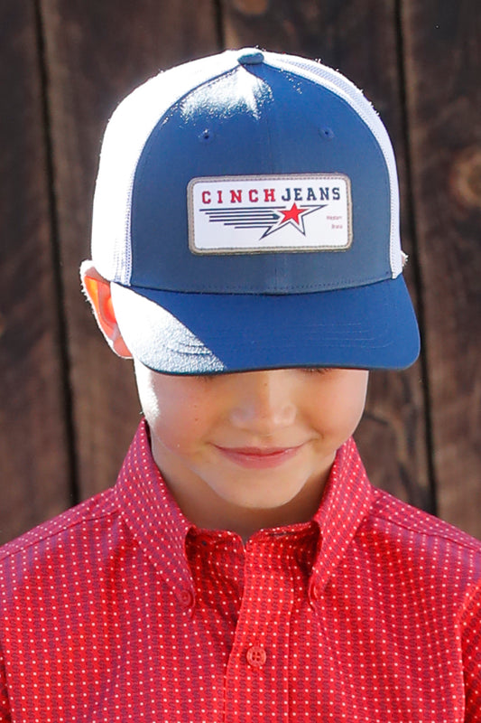 Cinch Boy's Navy Cinch Jeans Ball Cap