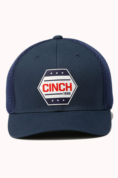 Cinch Men's Navy Logo Patch Hat