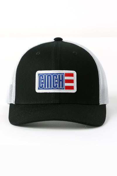 Cinch Men's Flag Patch Trucker Ball Cap