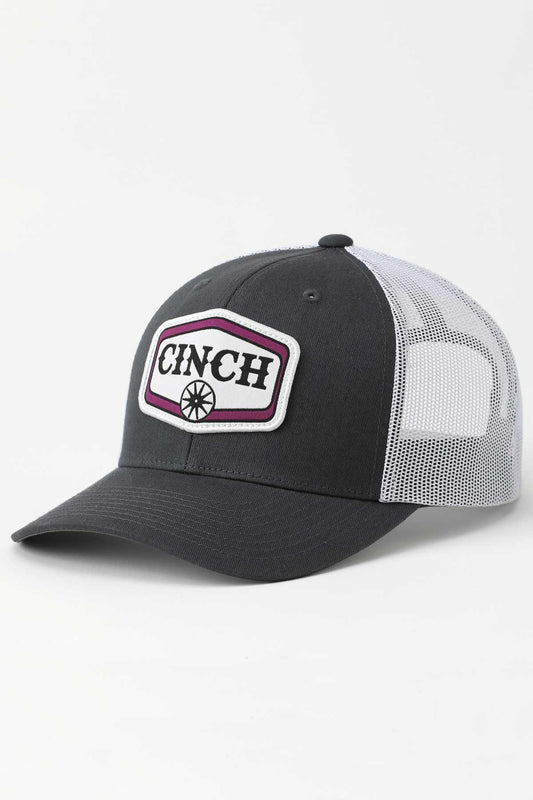 Cinch Grey Cinch Flexfit Trucker Ball Cap