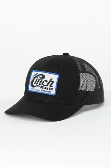 Cinch Men's Black Snapback Trucker Ball Cap