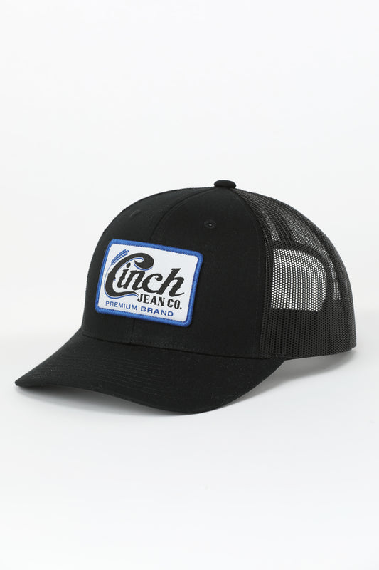 Cinch Men's Black Snapback Trucker Ball Cap