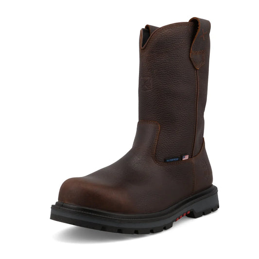 Twisted X Men's 11" Safety Toe Pull On Dark Brown Work Boots