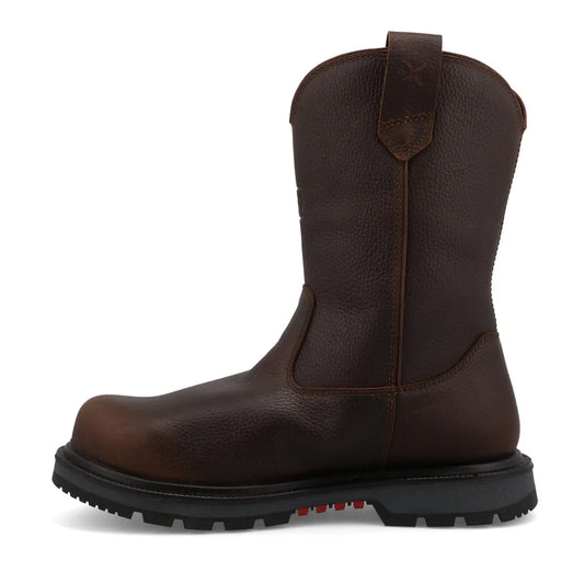 Twisted X Men's 11" Safety Toe Pull On Dark Brown Work Boots