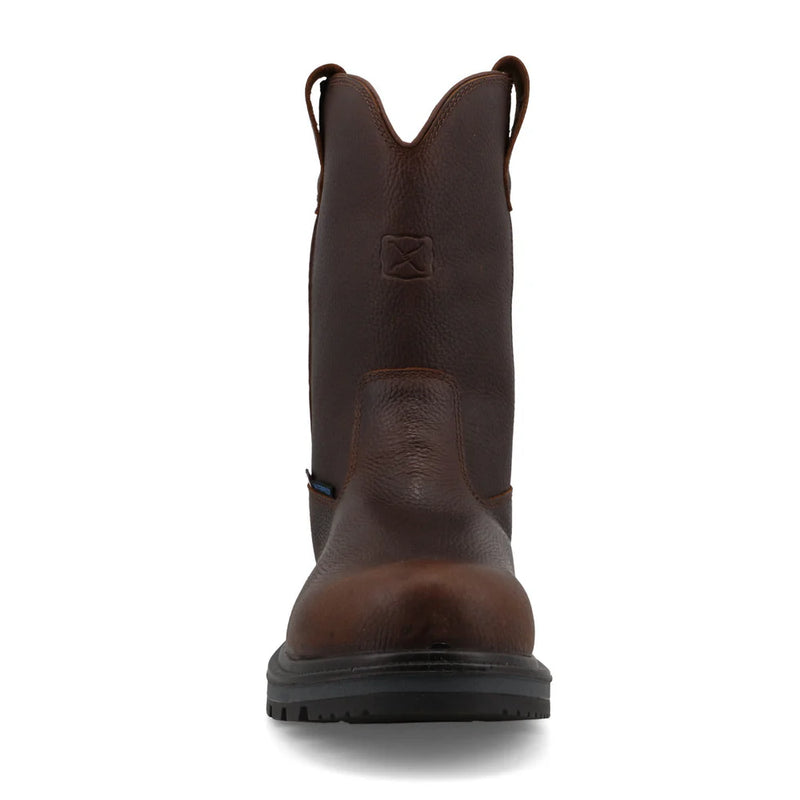 Twisted X Men's 11" Safety Toe Pull On Dark Brown Work Boots