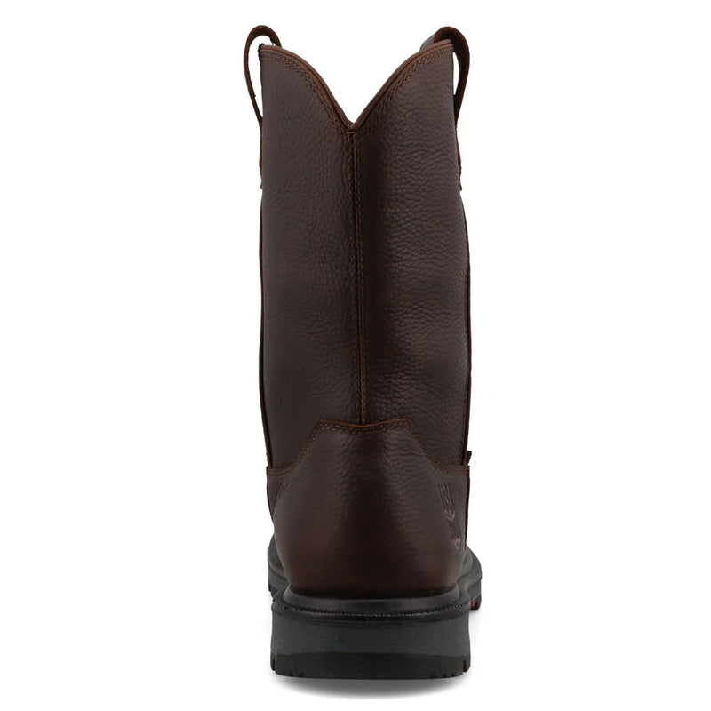 Twisted X Men's 11" Safety Toe Pull On Dark Brown Work Boots