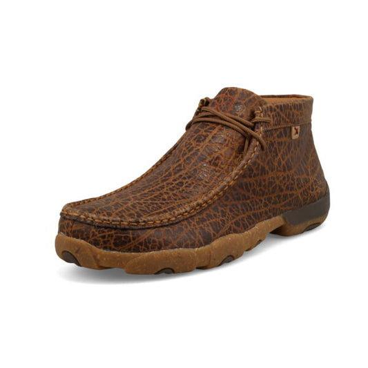 Twisted X Men's Chukka Driving Moc -Elephant Print