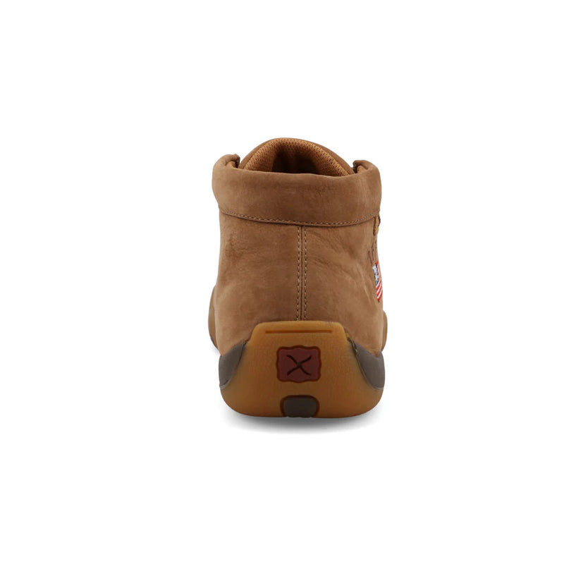 Twisted X Men's Camel & American Flag Chukka Driving Moc