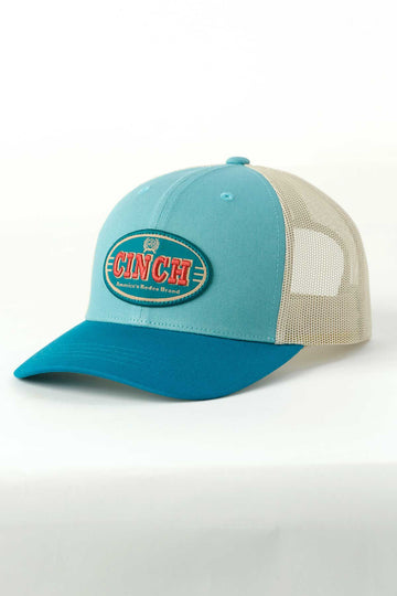 Cinch Women's Blue Logo Patch Ball Cap