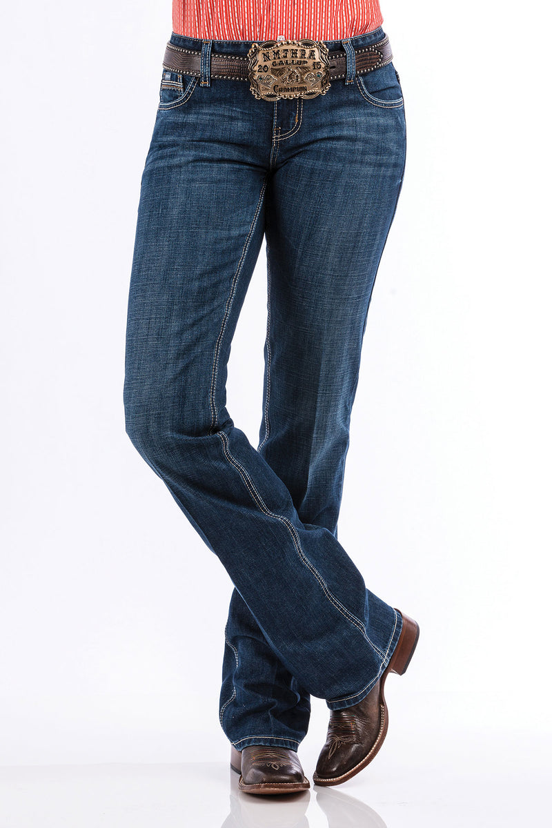 Cinch Women's Ada Relaxed Fit Boot Cut Jeans