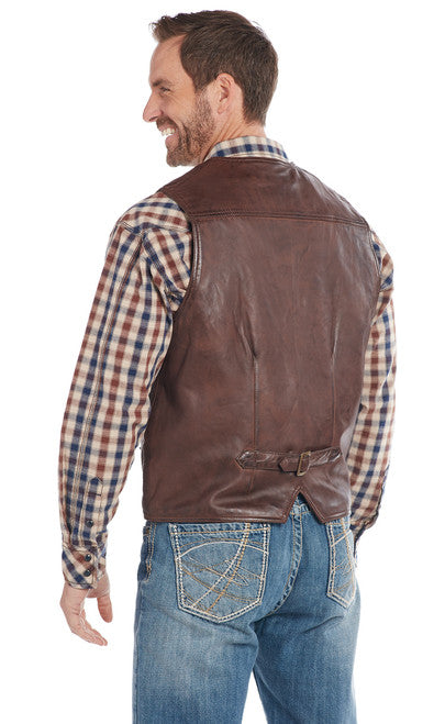 Cripple Creek Men's Snap Front Lamp Nappa Vest