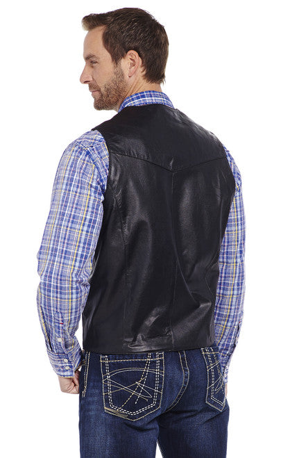 Cripple Creek Men's Button Front Lamb Vest
