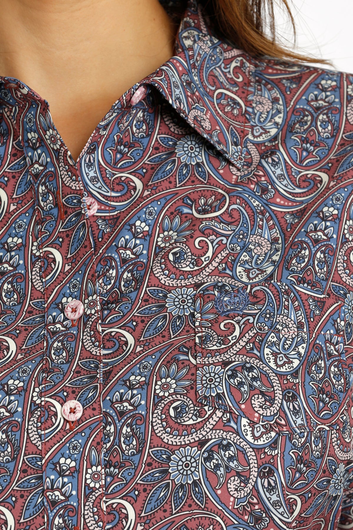 Cinch Women's Paisley Print ArenaFlex Button Down Shirt