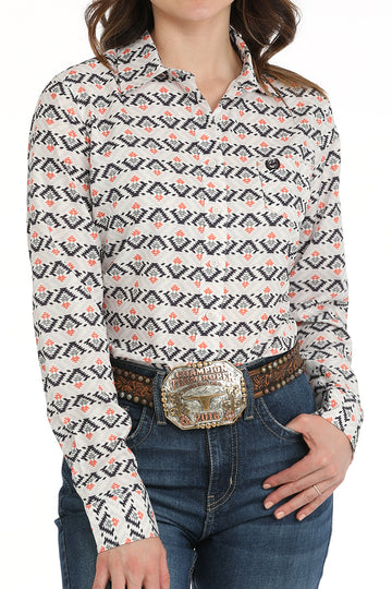 Cinch Women's ArenaFlex Southwestern Print Button-Down Shirt