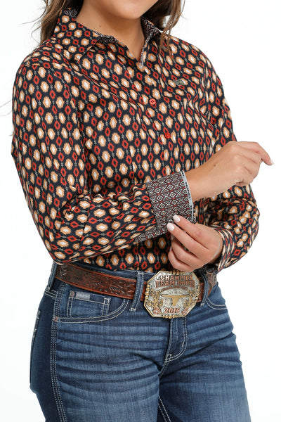 Cinch Women's Southwest Print Button Down Western Shirt