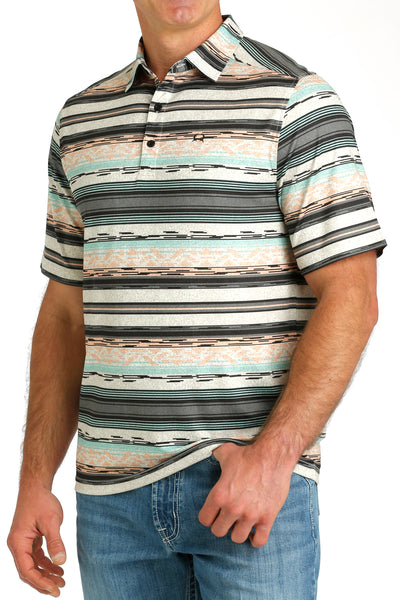 Cinch Men's ArenaFlex Multicolor Stripe Polo Shirt