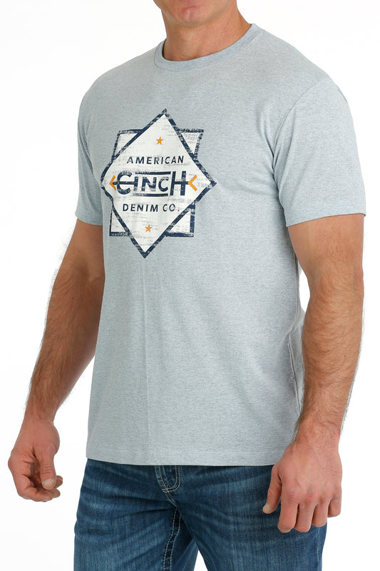 Cinch Men's American Cinch Co. Light Blue T-Shirt