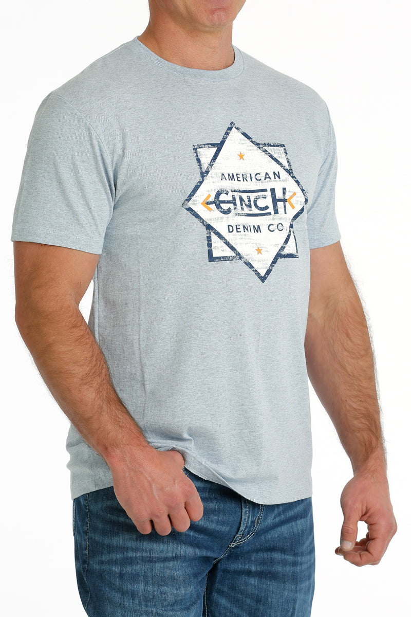 Cinch Men's American Cinch Co. Light Blue T-Shirt