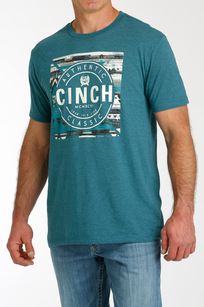 Cinch Men's Teal "Authentic Cinch" T-Shirt