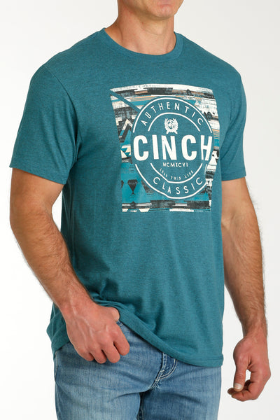 Cinch Men's Teal "Authentic Cinch" T-Shirt