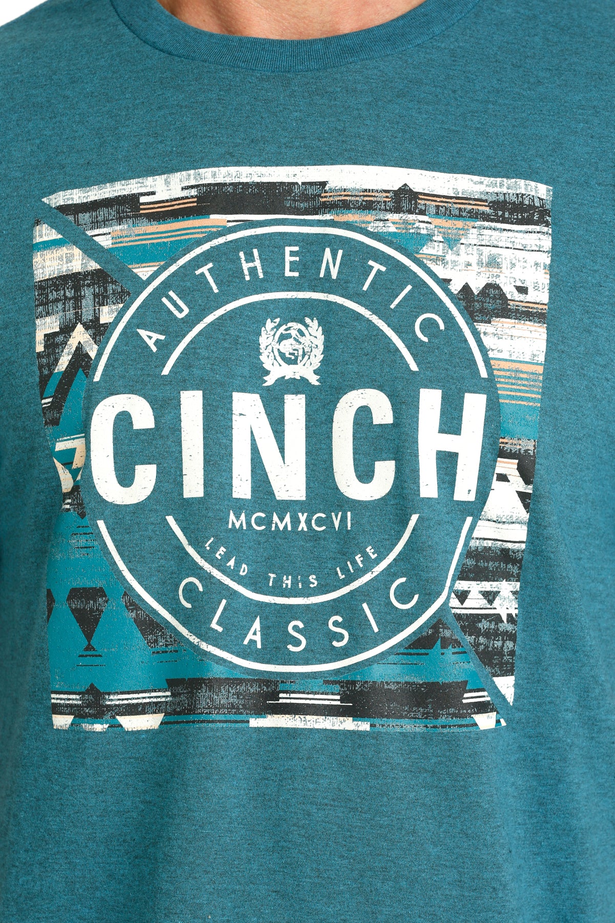 Cinch Men's Teal "Authentic Cinch" T-Shirt