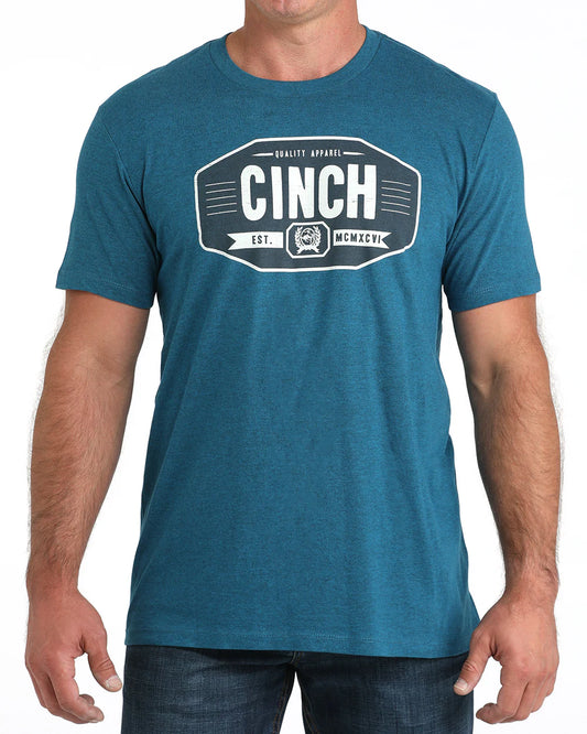 Cinch Men's Teal CINCH Front Graphic T-Shirt