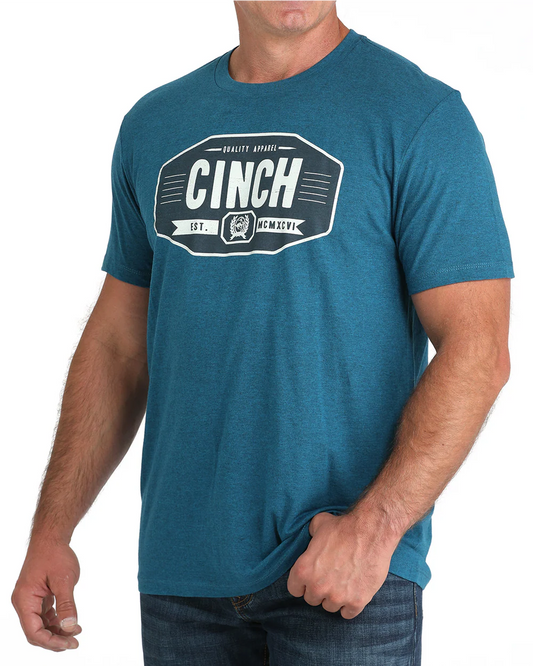 Cinch Men's Teal CINCH Front Graphic T-Shirt