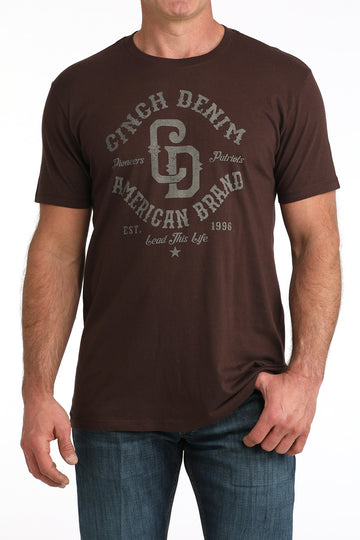 Cinch Men's Brown American Brand T-Shirt