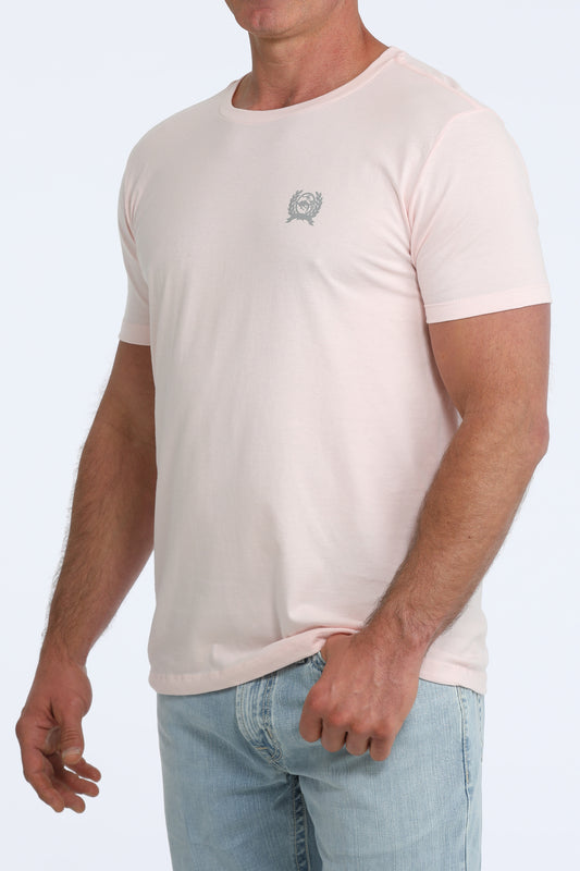 Cinch Men's Light Pink Graphic T-Shirt