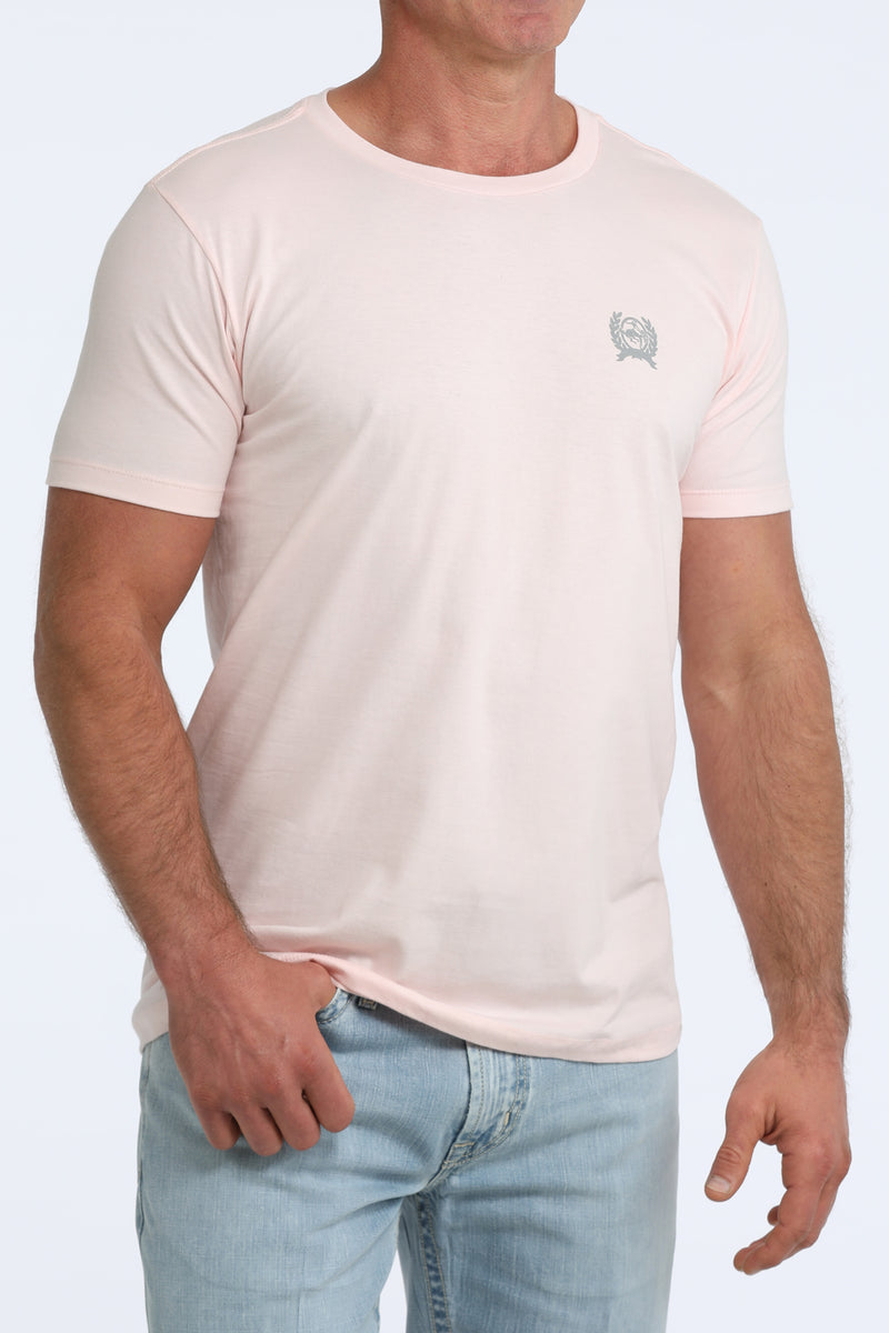 Cinch Men's Light Pink Graphic T-Shirt