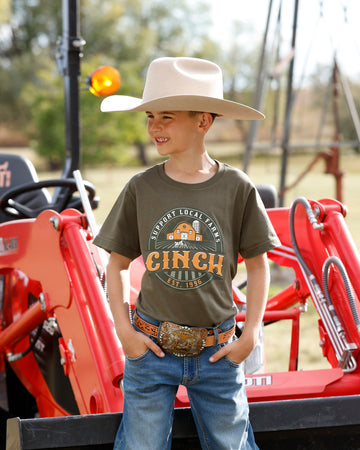 Cinch Boy's "Support Local Farms" T-Shirt