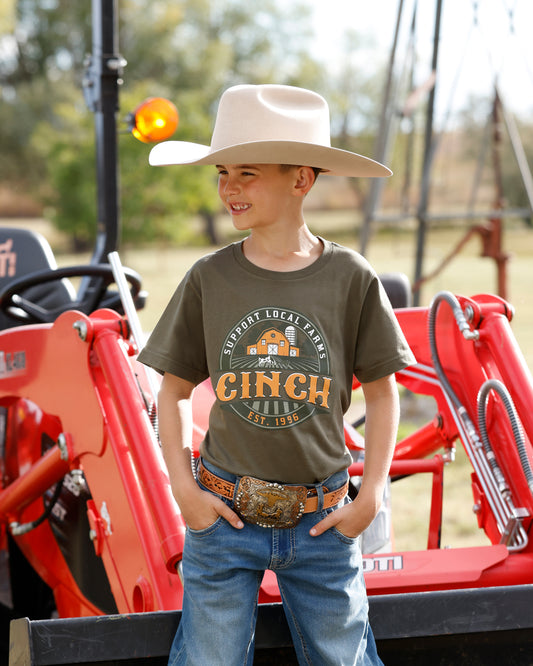 Cinch Boy's "Support Local Farms" T-Shirt