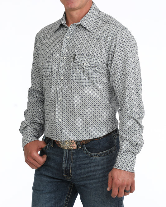 Cinch Men's Geometric Print ArenaFlex Modern Fit Snap Front Western Shirt