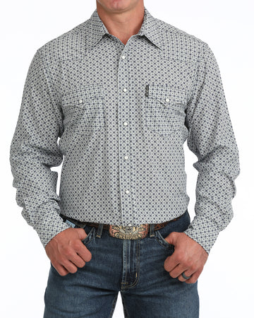 Cinch Men's Geometric Print ArenaFlex Modern Fit Snap Front Western Shirt