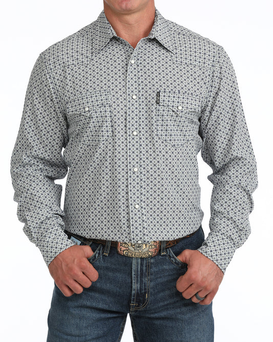 Cinch Men's Geometric Print ArenaFlex Modern Fit Snap Front Western Shirt