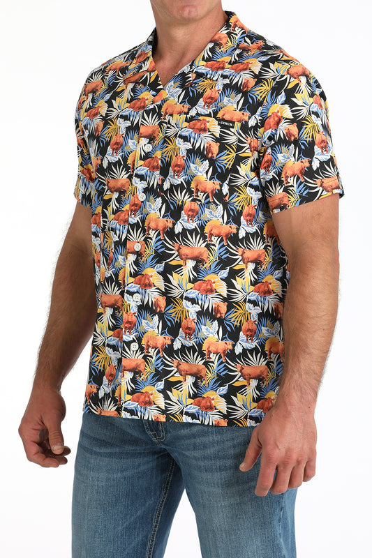 Cinch Men's Aloha Angus Camp Shirt