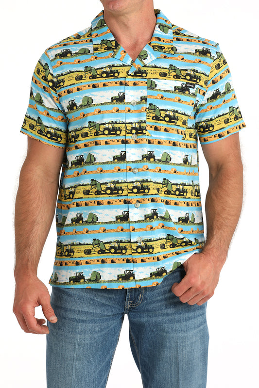 Cinch Men's Hayin' Season Camp Shirt