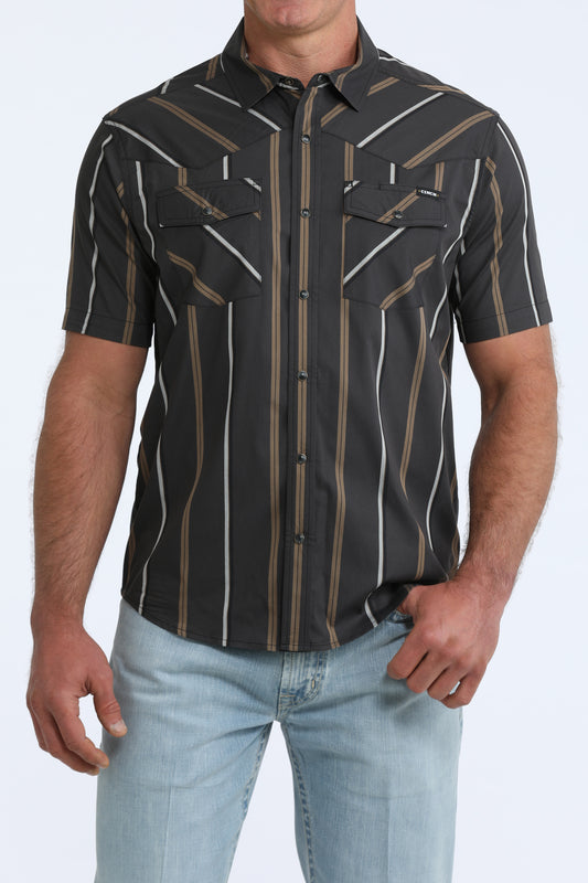 Cinch Men's Camp Black Stripe Snap Shirt